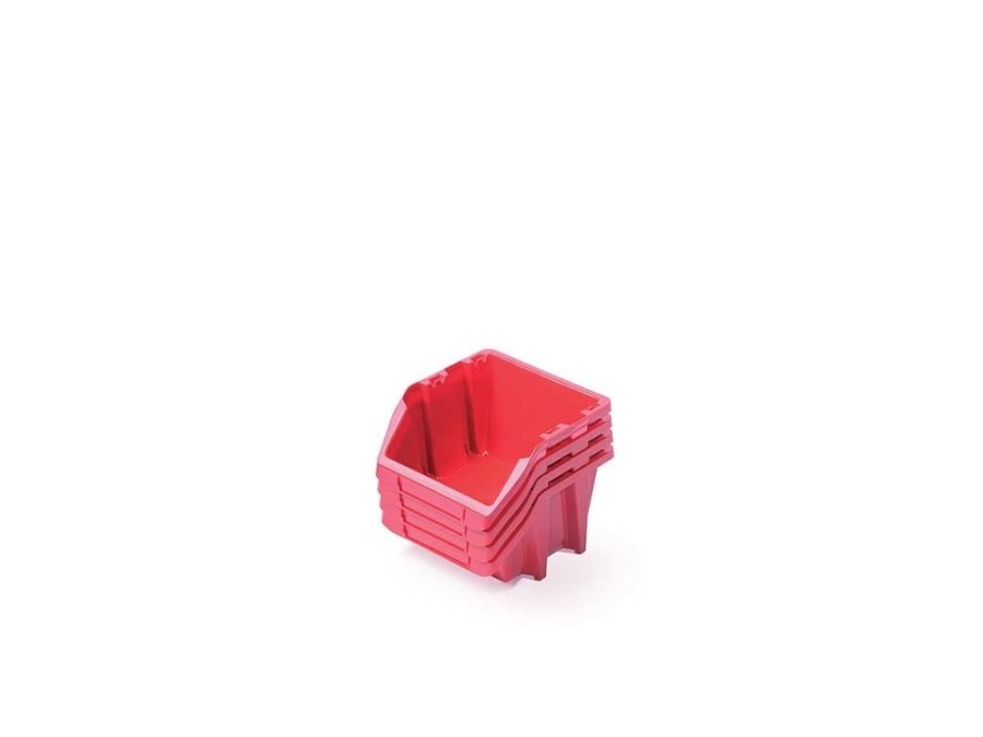 (obrázek pro) Úložný box 92x77x60mm, červený, sada 16 ks KISTENBERG