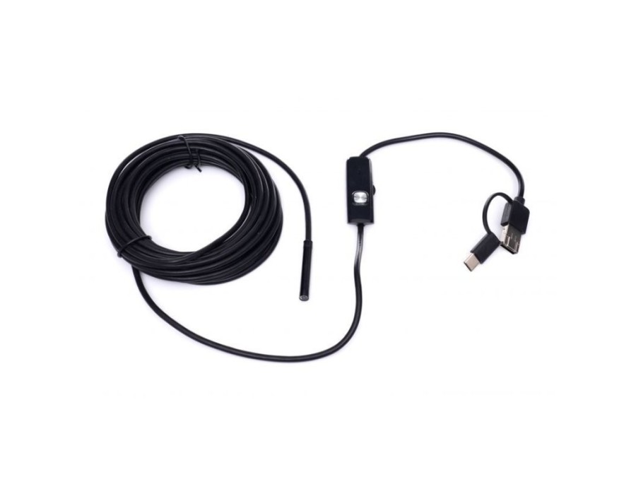 (obrázek pro) Inspekční kamera endoskopická USB 2.0, micro USB, USB-C KRAFT&DELE