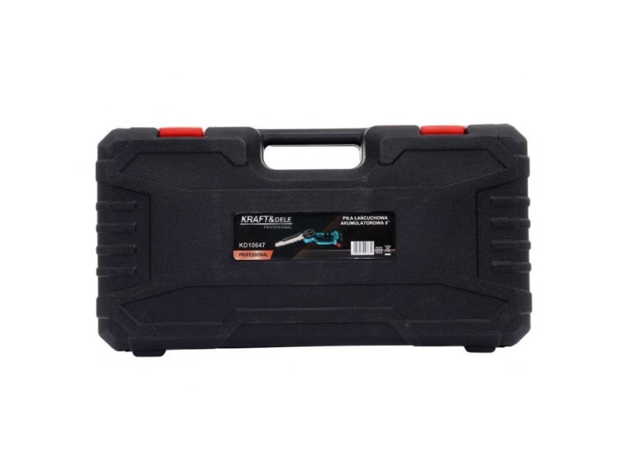 (obrázek pro) Aku jednoruční řetězová pila 8″, 2x21V/ 2.0Ah KRAFT&DELE