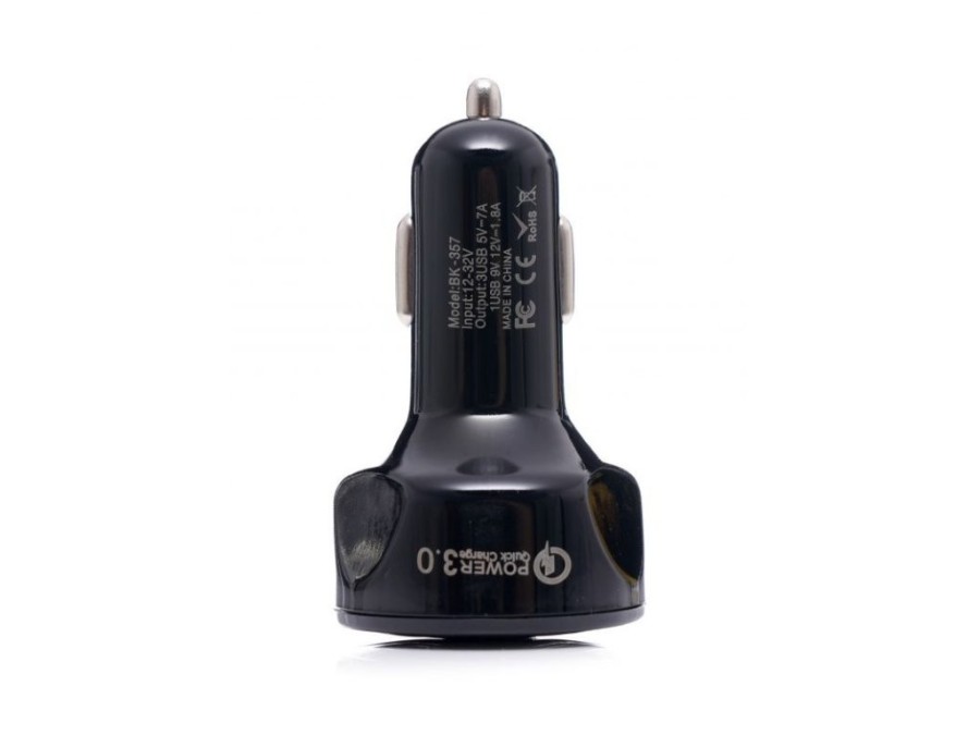 (obrázek pro) Nabíječka do auta QUICK CHARGE 3.0, 3xUSB KRAFT&DELE