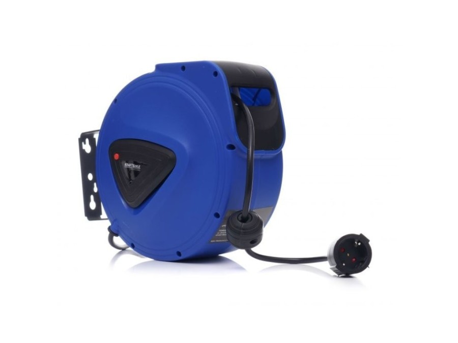 (obrázek pro) Samonavíjecí prodlužovací kabel (buben) 15m, 230V KRAFT&DELE