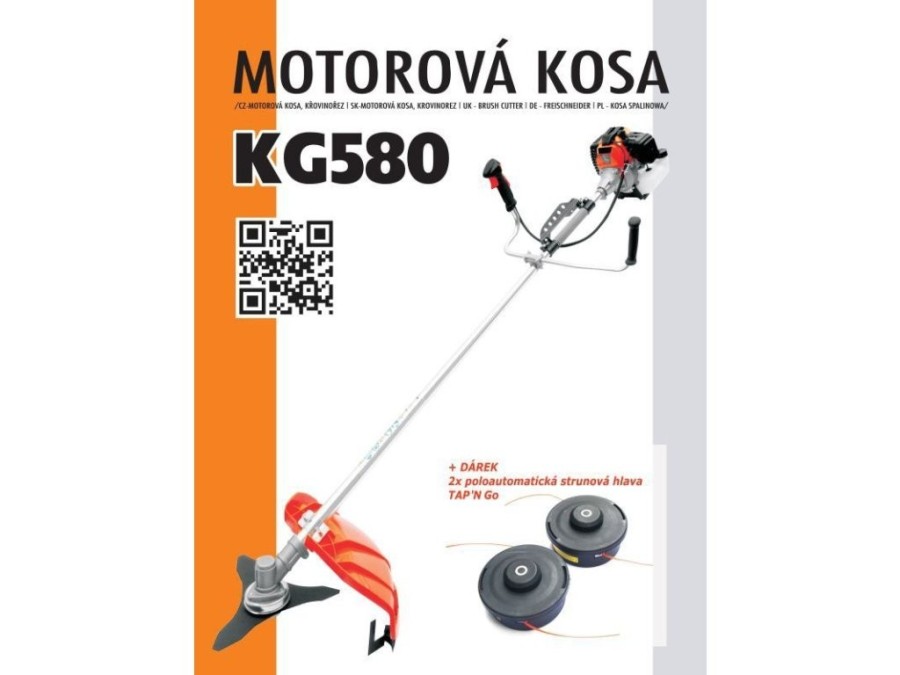 (obrázek pro) Motorová kosa/Křovinořez KAXL KG580 1,4kW + extra výbava