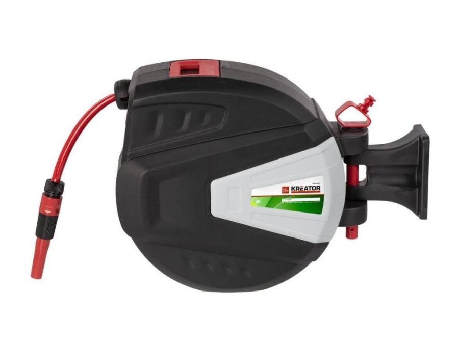 (obrázek pro) Zahradní hadice 15m 1/2″ s automatickým navíjením KREATOR