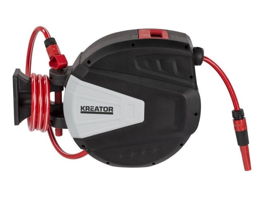 (obrázek pro) Zahradní hadice 15m 1/2″ s automatickým navíjením KREATOR