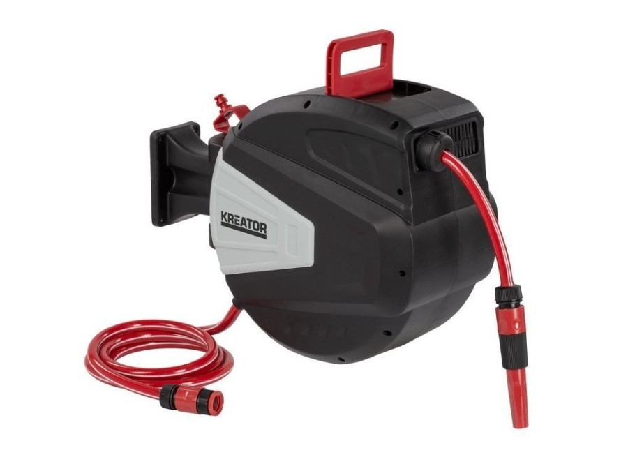 (obrázek pro) Zahradní hadice 15m 1/2″ s automatickým navíjením KREATOR