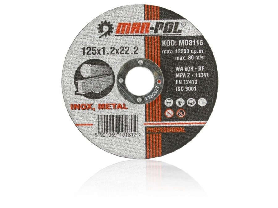 (obrázek pro) Kotouč řezný na ocel, nerez, 125x1,2x22,2mm MAR-POL