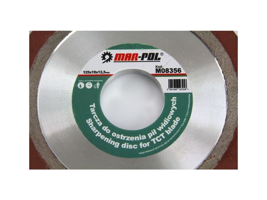 (obrázek pro) Diamantový brusný kotouč 125x32x10 mm k ostřičce pilových kotoučů MAR-POL