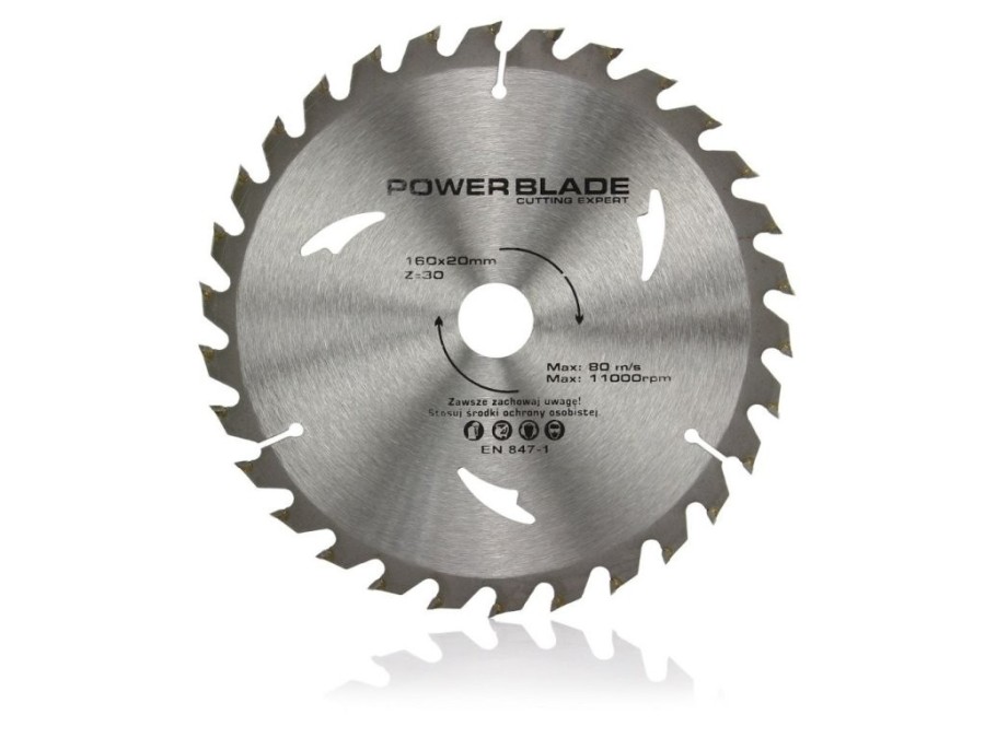 (obrázek pro) Kotouč pilový s SK plátky (vidiový), 160x30Tx20mm POWER BLADE