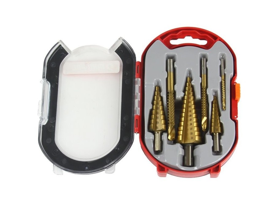 (obrázek pro) Vrtáky stupňovité a frézovací sada 6 ks MAR-POL