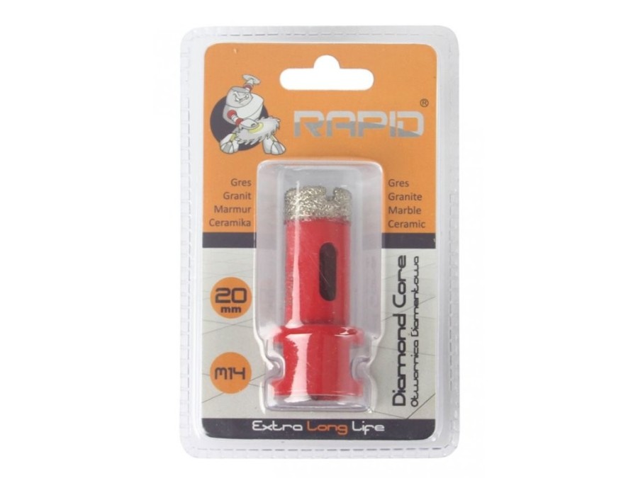 (obrázek pro) Diamantový korunkový vrták s otvorem ⌀20 mm M14 RAPID