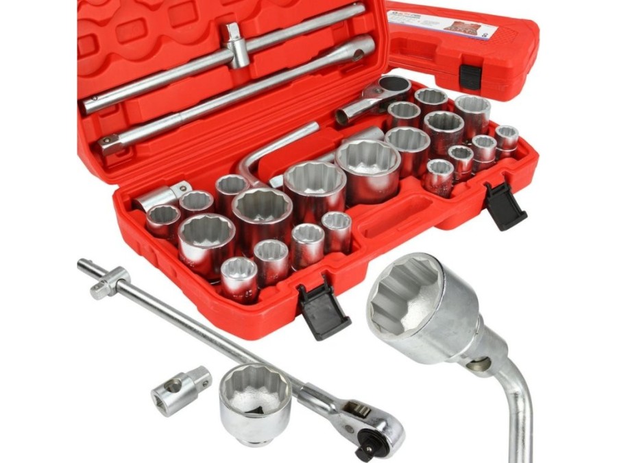 (obrázek pro) Gola sada 3/4″ a 1″ 26ks 21-65mm, 12-hran, MAR-POL