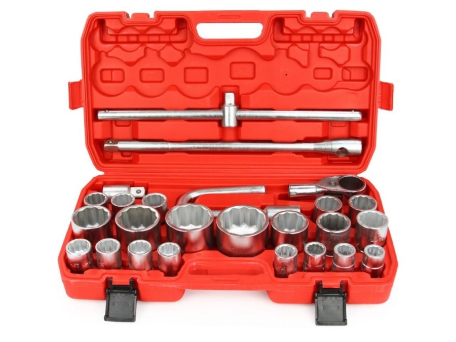 (obrázek pro) Gola sada 3/4″ a 1″ 26ks 21-65mm, 12-hran, MAR-POL