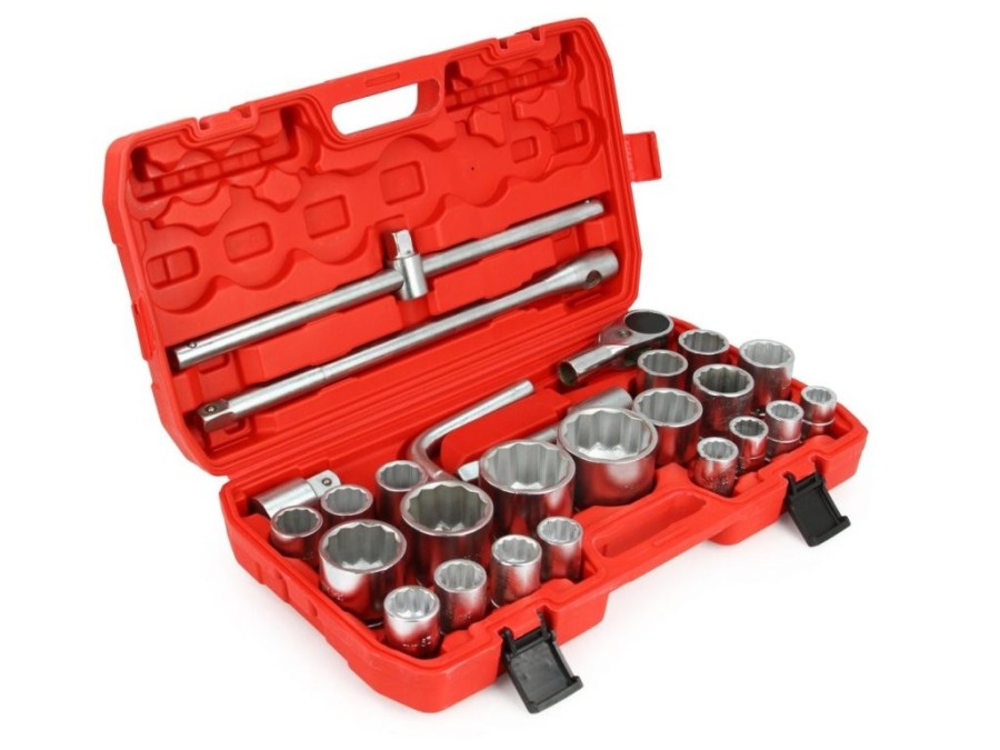 (obrázek pro) Gola sada 3/4″ a 1″ 26ks 21-65mm, 12-hran, MAR-POL