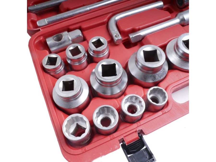 (obrázek pro) Gola sada 3/4″ a 1″ 26ks 21-65mm, 12-hran, MAR-POL