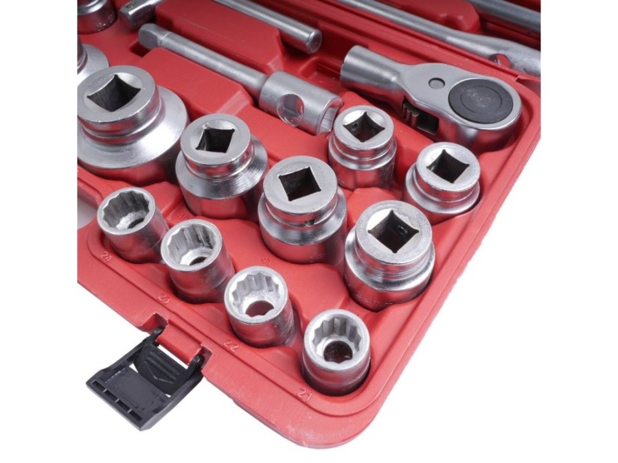 (obrázek pro) Gola sada 3/4″ a 1″ 26ks 21-65mm, 12-hran, MAR-POL