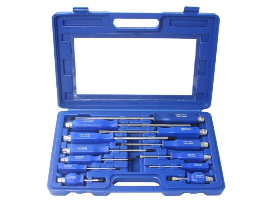 (obrázek pro) Šroubováky úderové, sada 12ks, magnetické, šestihran MAR-POL
