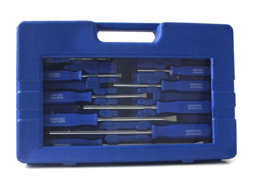 (obrázek pro) Šroubováky úderové, sada 12ks, magnetické, šestihran MAR-POL