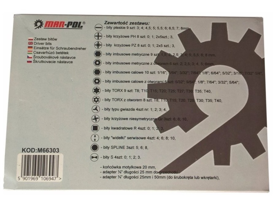 (obrázek pro) Sada bitů 100 ks MAR-POL