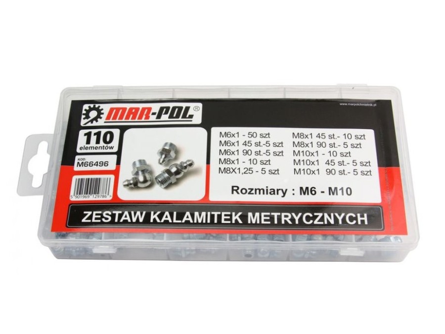 (obrázek pro) Sada 110ks mazacích hlavic MAR-POL