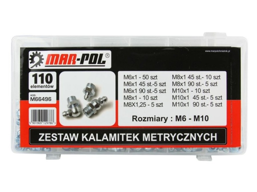 (obrázek pro) Sada 110ks mazacích hlavic MAR-POL