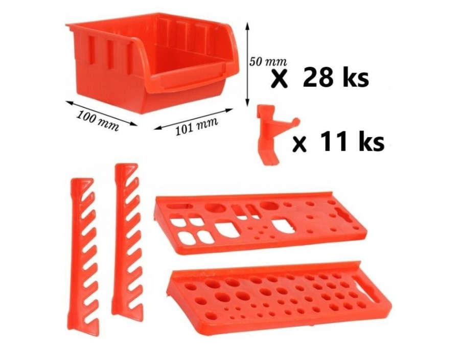 (obrázek pro) Závěsný organizér/držák 95x54,5cm, sada 46ks MAR-POL