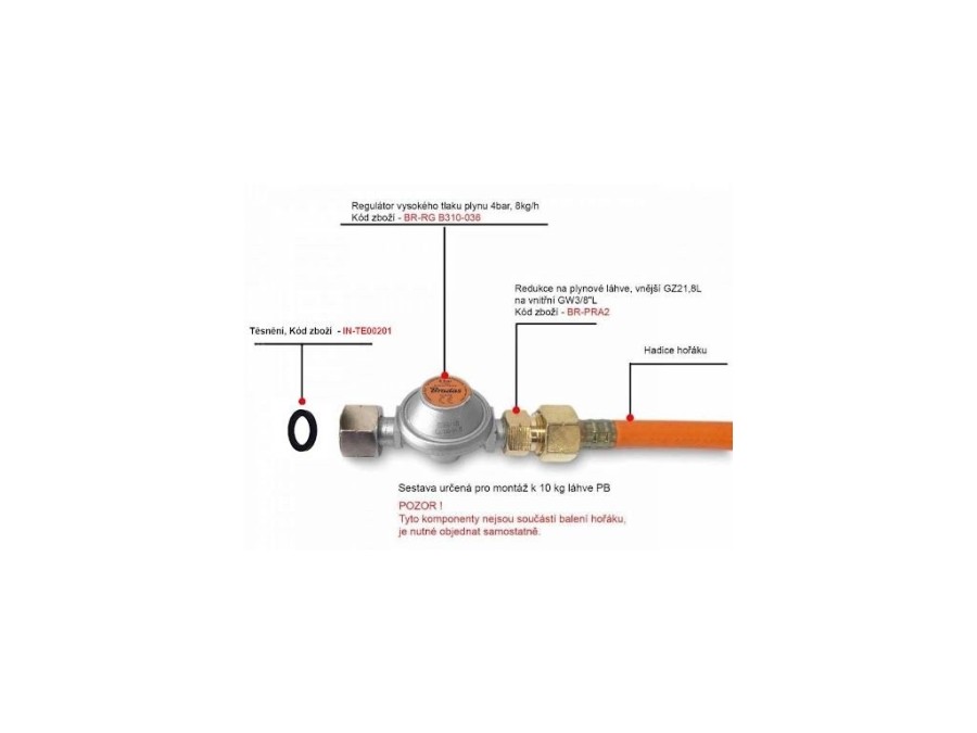 (obrázek pro) Plynový univerzální hořák PB + 3 koncovky MAR-POL