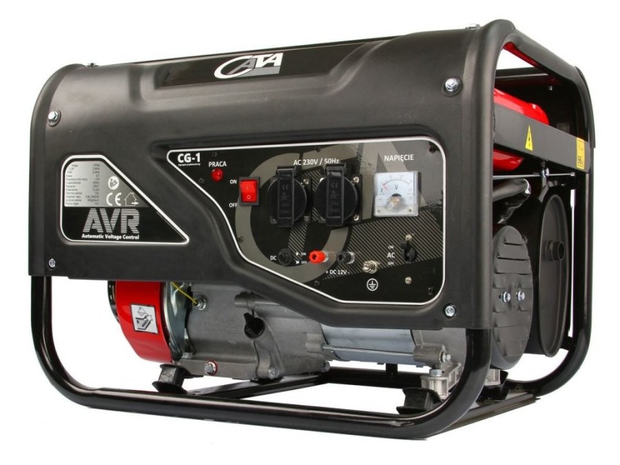 (obrázek pro) Elektrocentrála benzínová s AVR, 3200W, 2x230V, 12V CATA