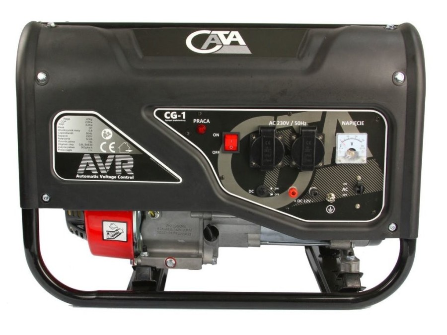 (obrázek pro) Elektrocentrála benzínová s AVR, 3200W, 2x230V, 12V CATA