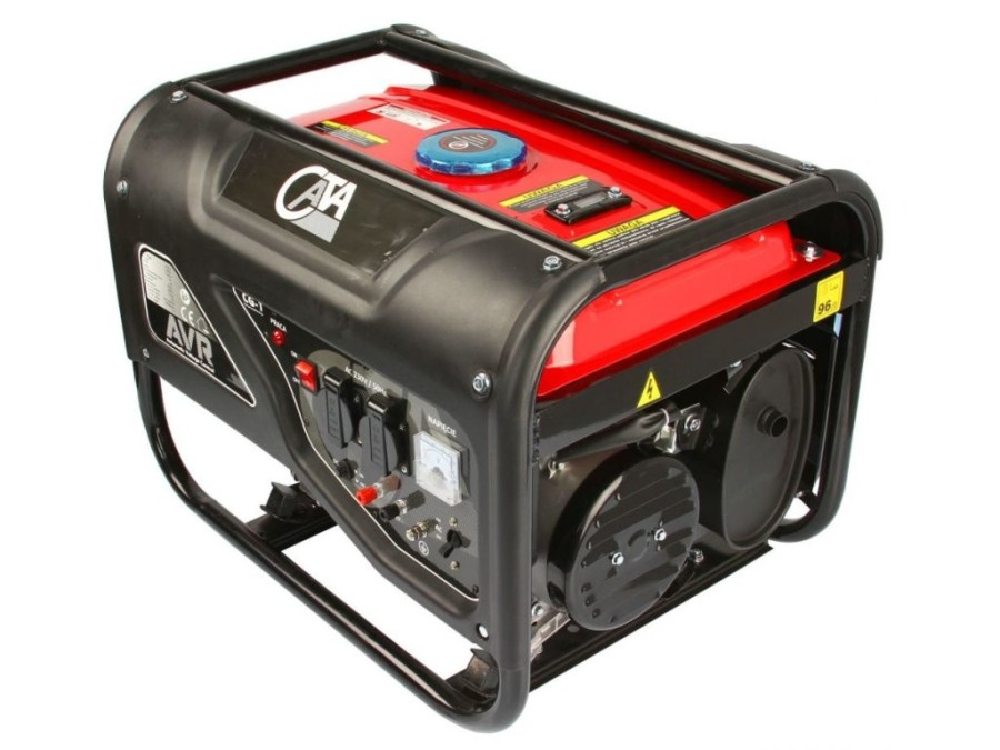 (obrázek pro) Elektrocentrála benzínová s AVR, 3200W, 2x230V, 12V CATA