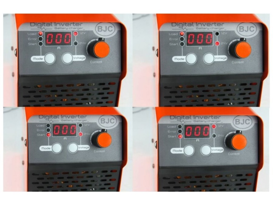 (obrázek pro) Digitální invertorová nabíječka baterií s funkcí start 12/24V 400A BJC PROFI