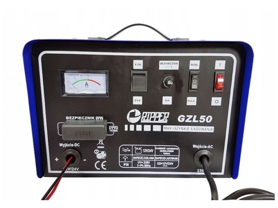(obrázek pro) Nabíječka autobaterií 12/24V GZL-50 RIPPER