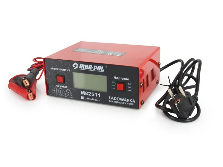 (obrázek pro) Nabíječka autobaterií řízená mikroprocesorem 10A, 6-24V MAR-POL