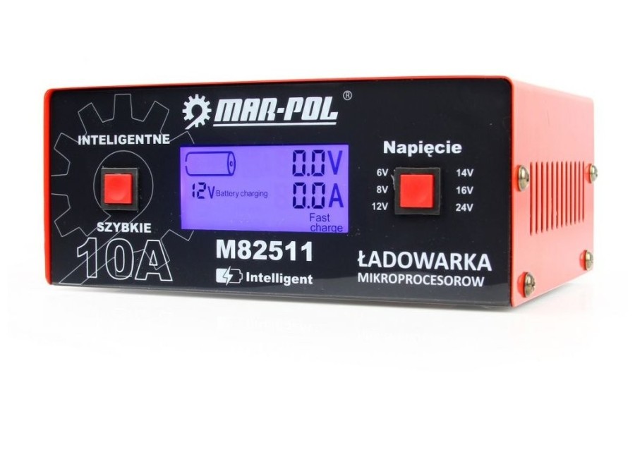 (obrázek pro) Nabíječka autobaterií řízená mikroprocesorem 10A, 6-24V MAR-POL