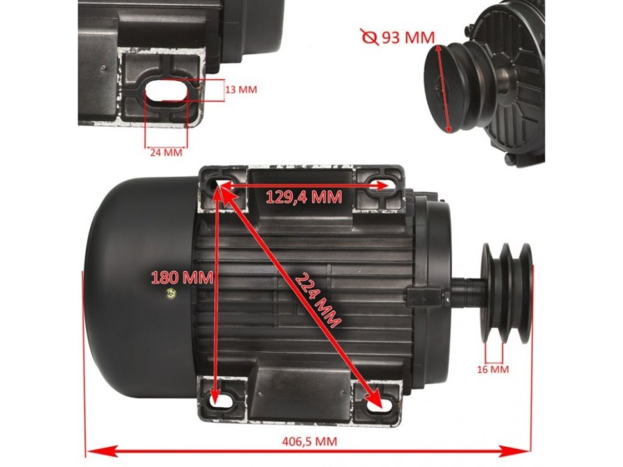 (obrázek pro) Elektromotor 4 kW, 3-fázový, 380V/400V, typ Y112M-2 MAR-POL