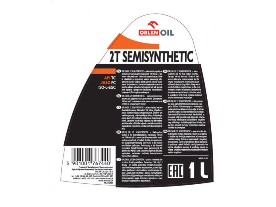 (obrázek pro) ORLEN-OIL 2T Semisynthetic 1l