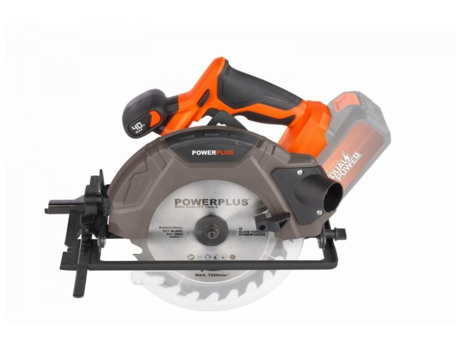(obrázek pro) POWDP25230 Aku okružní pila 40V 185mm (bez AKU) POWERPLUS