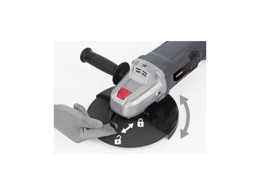 (obrázek pro) POWE20030 Úhlová bruska 2 200W, 230mm POWERPLUS