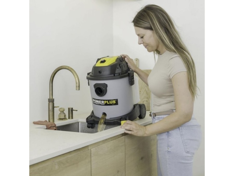 (obrázek pro) Vysavač POWX326 1600W, sucho/mokro, s tepovačem POWERPLUS