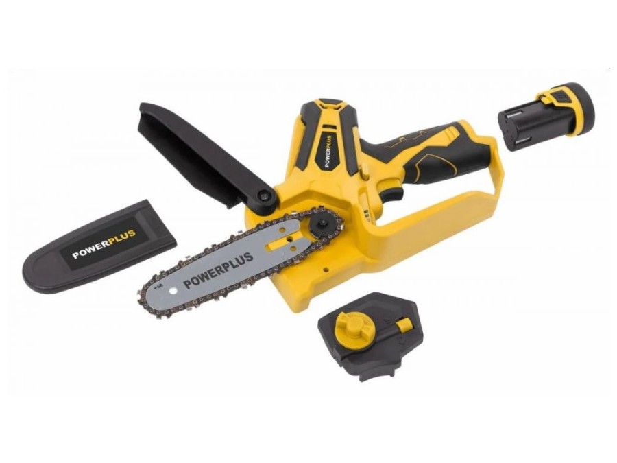 (obrázek pro) POWXG1045 AKU jednoruční řetězová pila 12V LI-ION 100mm POWERPLUS