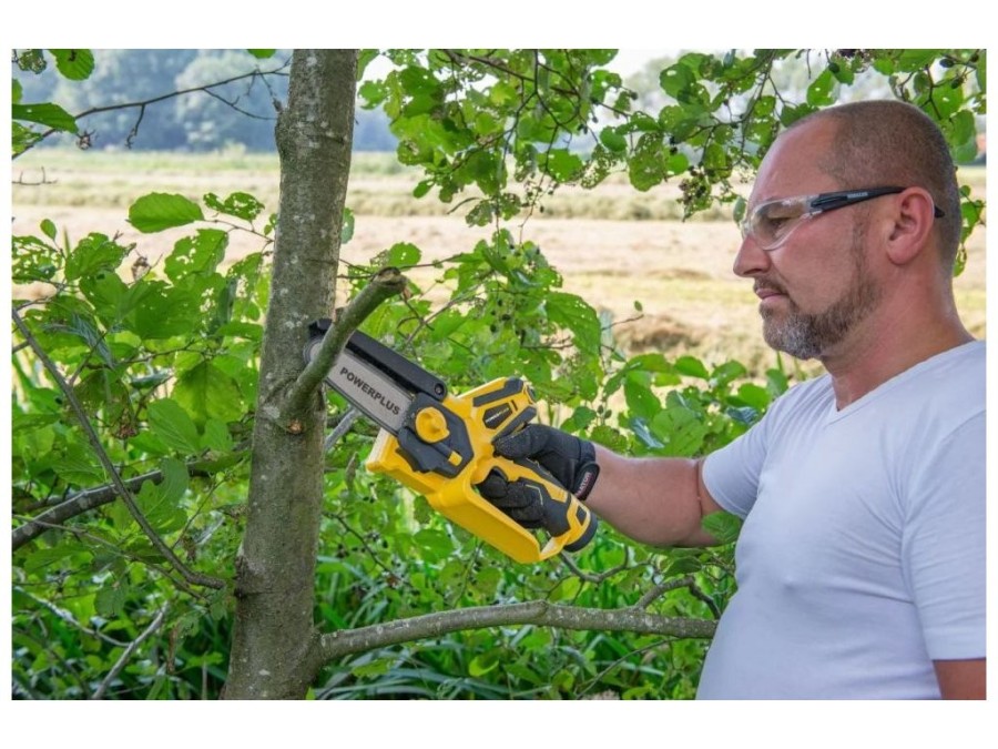 (obrázek pro) POWXG1045 AKU jednoruční řetězová pila 12V LI-ION 100mm POWERPLUS