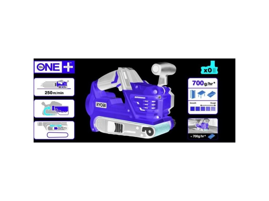 (obrázek pro) Aku pásová bruska R18BS-0 Ryobi, 18V