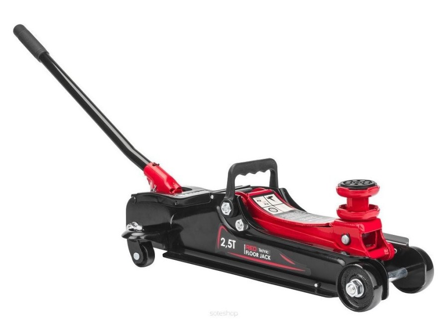 (obrázek pro) Pojízdný hydraulický zvedák 2.5t, nízkoprofilový, s prodloužením RED TECHNIC