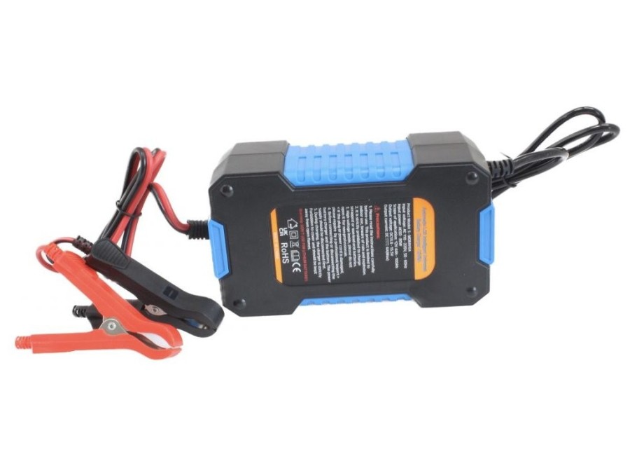 (obrázek pro) Nabíječka autobaterií s LCD, 12 V, 6A, 4-100Ah SATRA