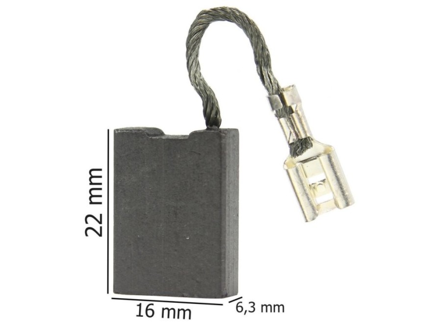 (obrázek pro) Náhradní uhlíky k elektrickému nářadí 6,3x16x22mm MAR-POL