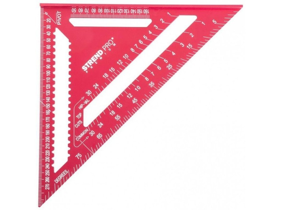 (obrázek pro) Truhlářský úhelník/trojúhelník 300mm, hliníkový STREND PRO