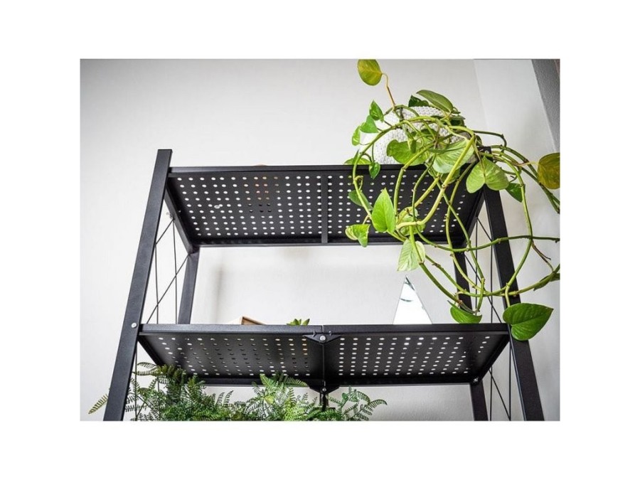 (obrázek pro) Regál Racks RAW3T, kovový, na kolečkách, 3 police, 870 x 720 x 340 mm, 150 kg
