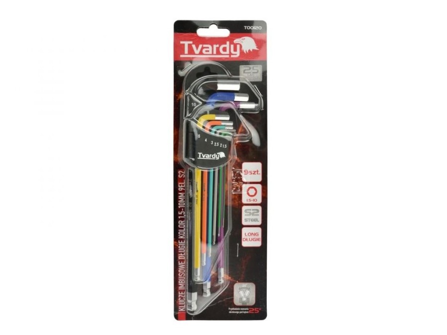 (obrázek pro) Imbusové klíče 1,5-10mm, 9ks TVARDY