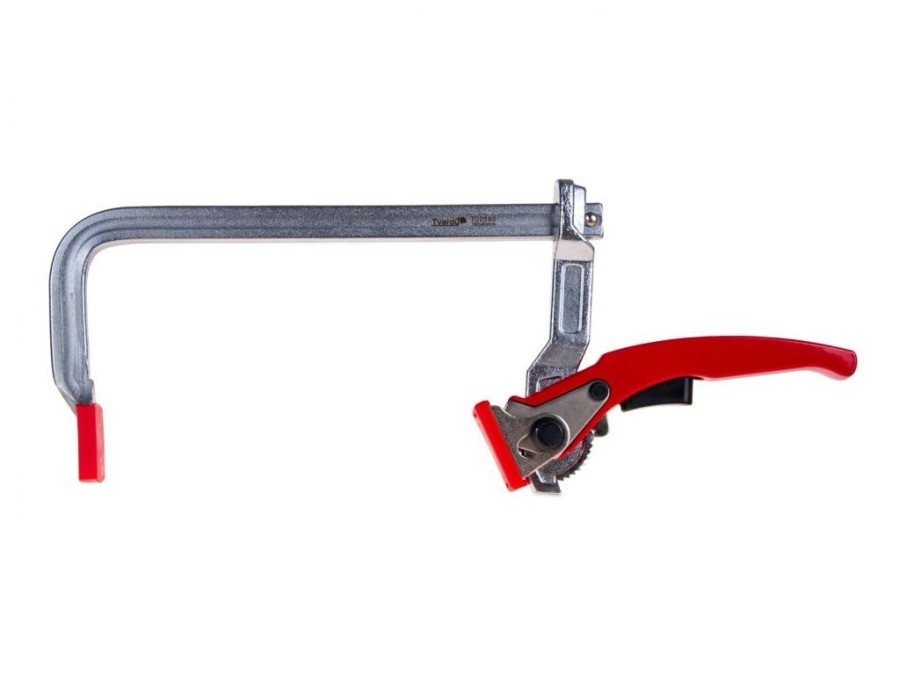 (obrázek pro) Svěrka rychloupínací ráčnová, typu F, 160 x 80 mm, kovaná GEKO