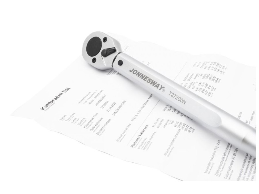 (obrázek pro) Momentový klíč 1/2″ 40-200 Nm, s certifikátem JONNESWAY