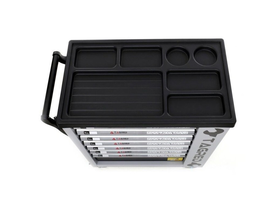 (obrázek pro) Dílenská pojízdná skříňka, 7 zásuvek, sada nářadí 251ks TAGRED